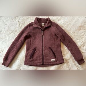 The North Face Fleece Zip Jacket, Women’s small, Burgundy/Purple